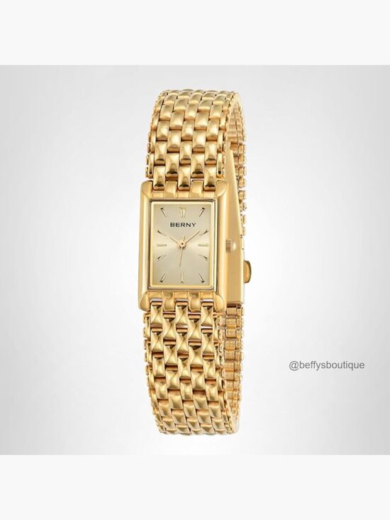 Ladies Quartz Wrist Watch Stainless Steel Band Small Gold Fashion main image 7